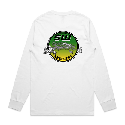 Men's White Long Sleeve - Neon