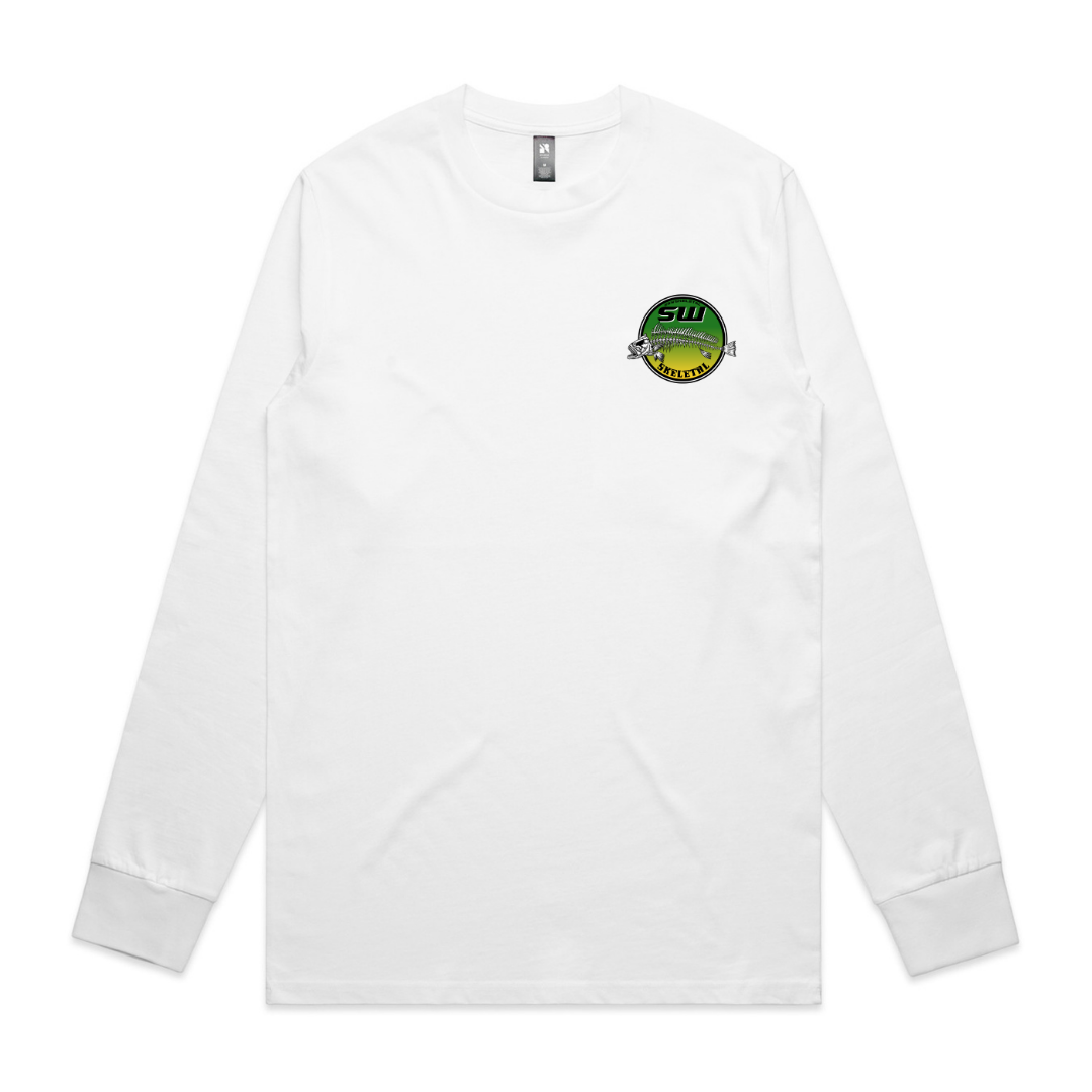 Men's White Long Sleeve - Neon
