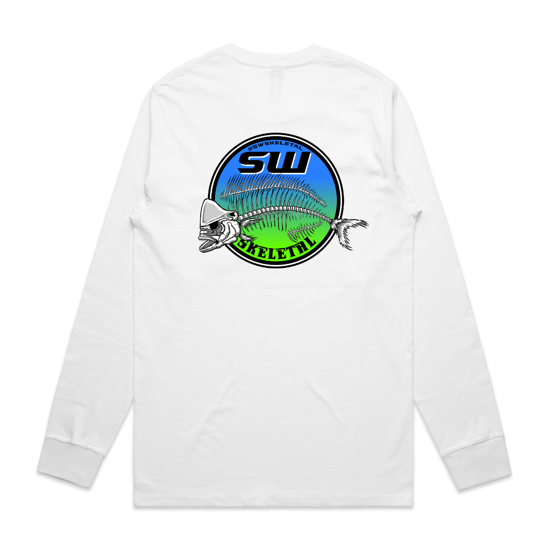 Men's White Long Sleeve - Neon