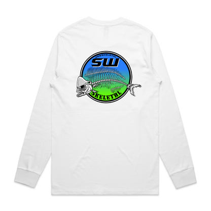 Men's White Long Sleeve - Neon
