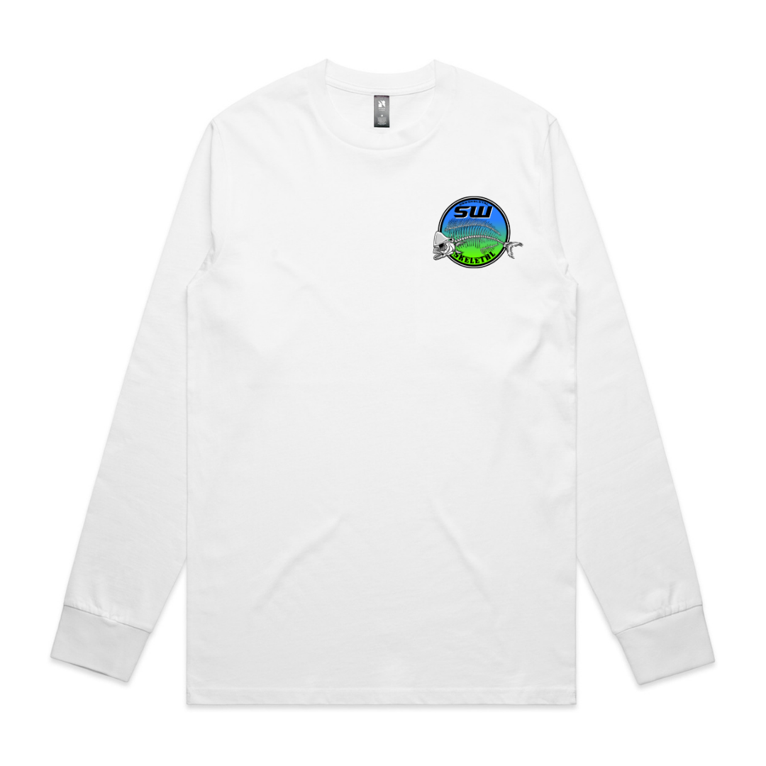 Men's White Long Sleeve - Neon