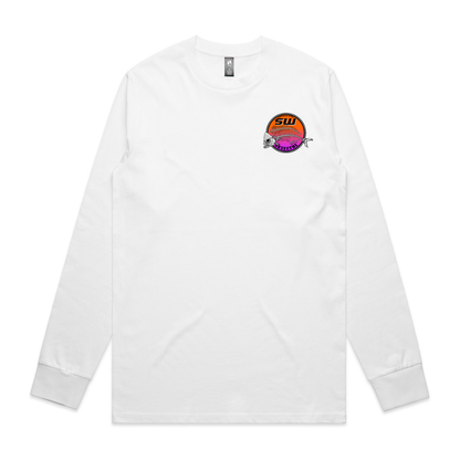 Men's White Long Sleeve - Neon