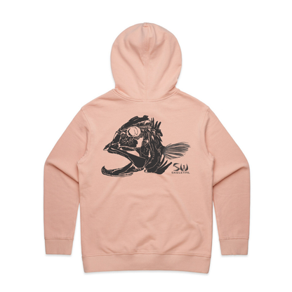 Women's Pink Hoodie - Skeletal