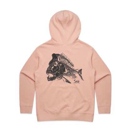 Women's Pink Hoodie - Skeletal