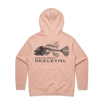 Women's Pink Hoodie - Skeletal