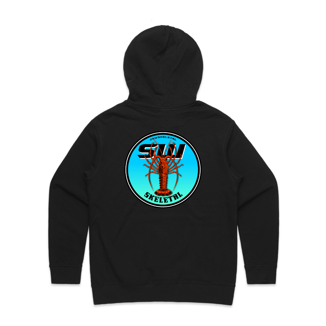 Women's Black Hoodie - Neon