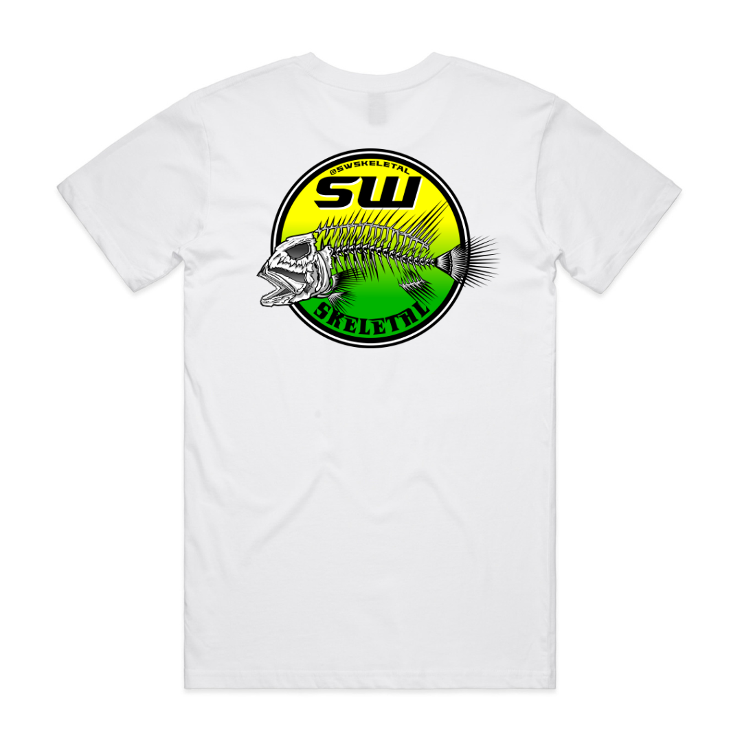 Men's White T-Shirt - Neon