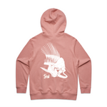 Womens 'El Dorado' Mahi mahi hoodie Rose