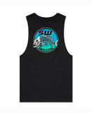 Mens singlet black