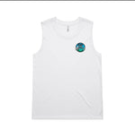 Mens white muscle T